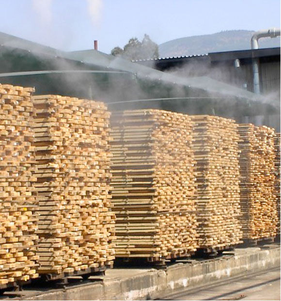Использование систем тумана в деревообрабатывающей промышленности